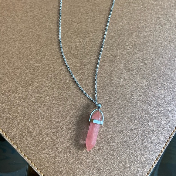 Peach Quartz Necklace - Picture 1 of 3